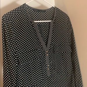 ZARA Polka-Dot Popover Shirt